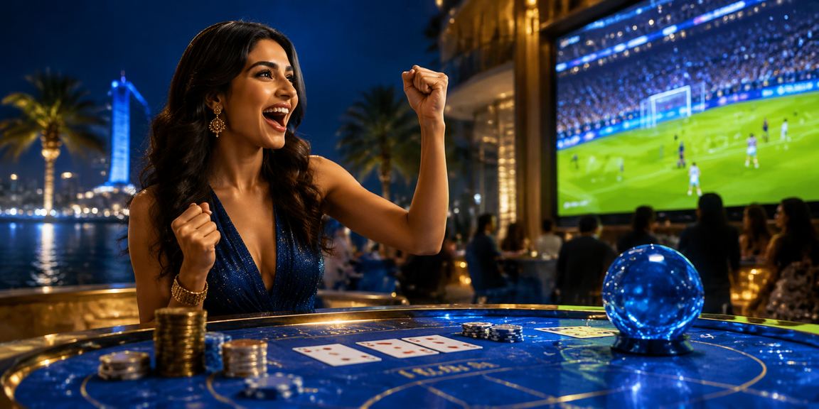 User playing live casino games on mobile device